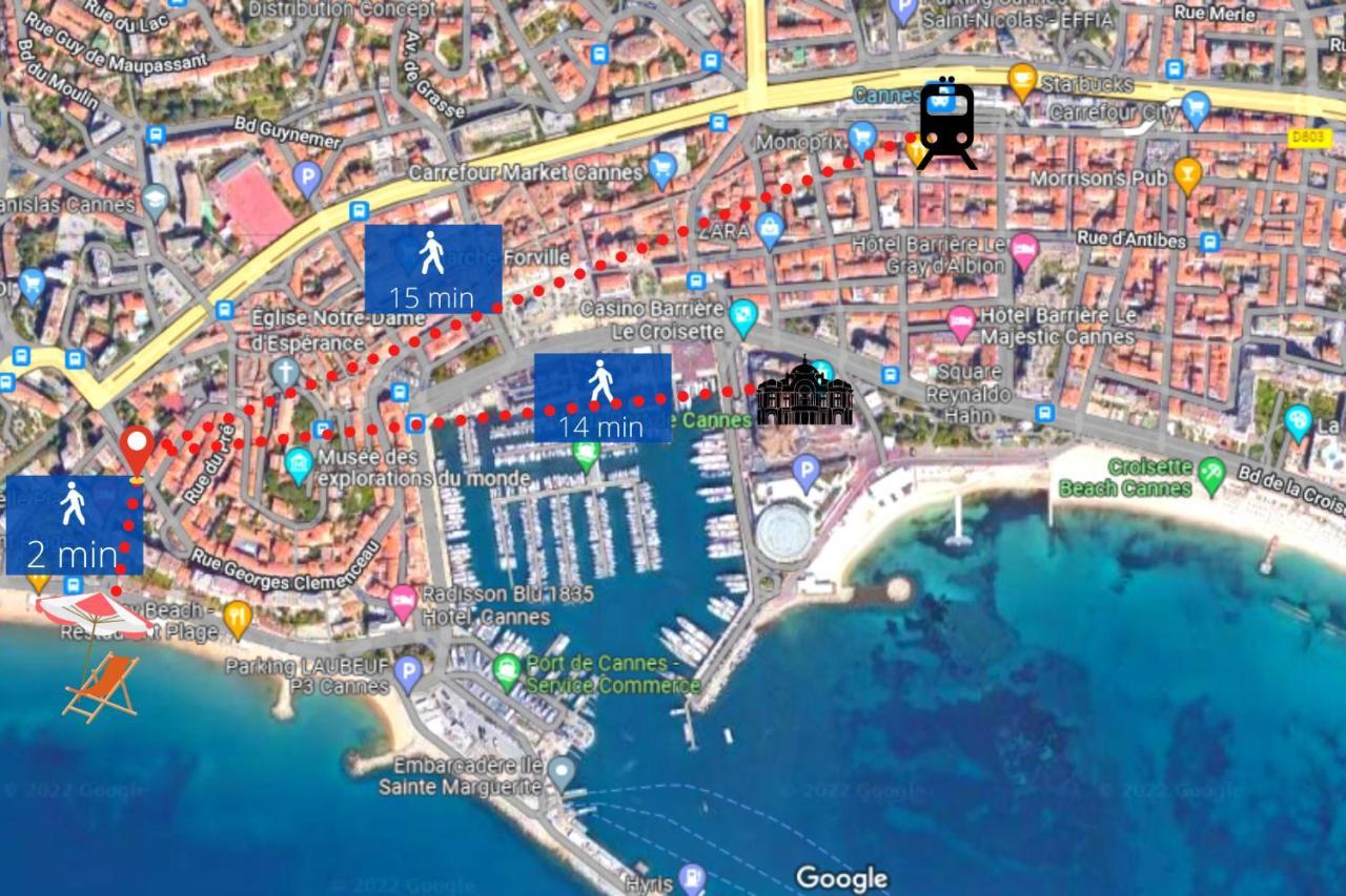 Le Clem - 100M Des Plages - Suquet - Verriere Cote D'Azur Cannes Exterior photo